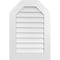 Ekena Millwork Octagonal Top Surface Mount PVC Gable Vent w/ 3-1/2"W x 1"P Standard Frame, 22"W x 32"H GVPOT22X3201SN - alternate 1